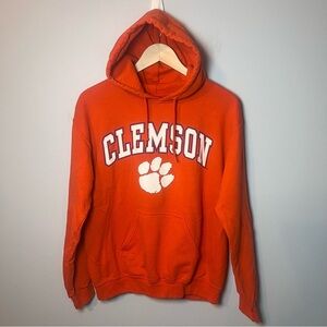Clemson Tigers Hoodie Men’s S Orange Fanatics Football Pullover Sweatshirt NCAA